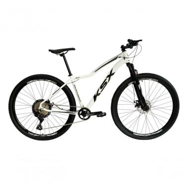 Imagem de Bicicleta Aro 29 Ksx Sd7 Feminina 12v Garfo Com Trava K7 11/50 Freios Hidráulicos Kit 1x12 - Branco/preto Tam. 17