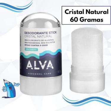 Imagem de Alva cristal natural 60g desodorante stick sem aluminio vegano