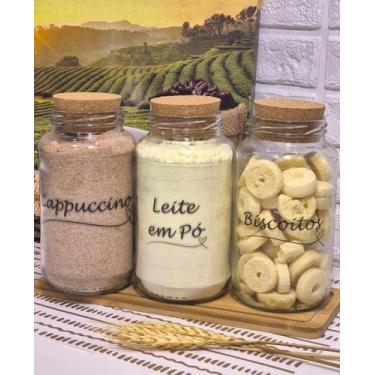 Imagem de Cantinho do Café, 3 Potes 810ml  Achocolatado, Açúcar, Biscoito, Café,
