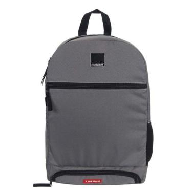 Imagem de Mochila c/ Bolso Térmico e Porta Refeição Container Thermo Cinza