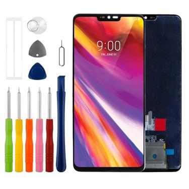 Imagem de Tela LCD compatível com LG G7 ThinQ LM-G710, LM-G710N 15.5 cm Display LCD Touchscreen Digitalizador Assembléia com kit de ferramentas de reparo