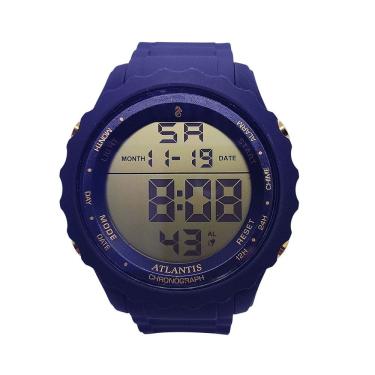Imagem de Relógio Atlantis Digital Preto Gold Resistente à Água 50m