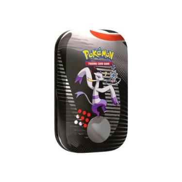 Imagem de Mini Lata Pokemon Raio Preto e Fogo Branco De Mienshao e Klinklang