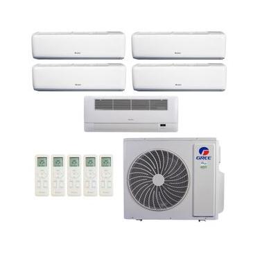 Imagem de Ar-Condicionado Multi Split Inverter R-32 Gree 42.000 (4x Evap HW 9.000 + 1x Evap Cassete 1 Via 22.000) Quente/Frio 220V