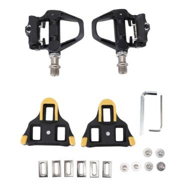 Imagem de Pedais sem clipes SPD Pedais de ciclismo de estrada leve profissional com tensão ajustável para bicicleta de bicicleta de estrada eixo de aço cromólico de liga de bicicleta de