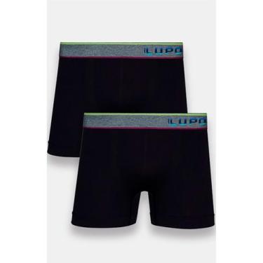 Imagem de Kit/2 Cueca Boxer Lupo 00784-088 Masculina Algodão Com Elastano T. P/G
