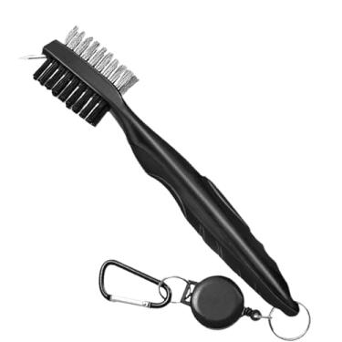 Imagem de Rrlihjgu Escova Limpadora De Ranhuras Para Tacos De Golfe,Limpa Ranhuras De Golfe Resistente Com Retrátil | Acessórios Esportivos Para Manutenção Prática Viagem Lições Ao Ar Livre Interior Férias