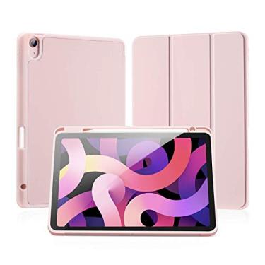 Imagem de Capa Ipad 10ª Geração Case Anti Impacto Suporte para Caneta Pencil (Rosa Champanhe)
