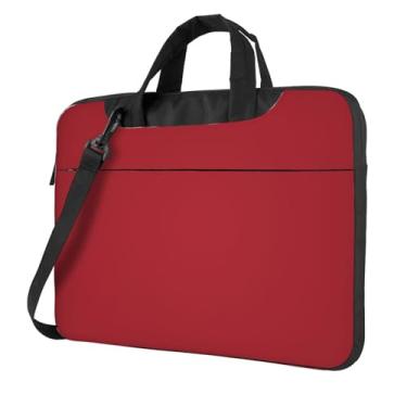 Imagem de Capa de laptop vermelha amaranto capa para computador à prova de choque protetora para notebook bolsas portáteis para laptop homens mulheres, Preto, 14 inch