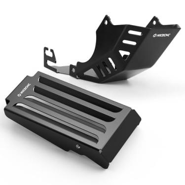 Imagem de NICECNC Capa de controle de alumínio preta e protetor de chassi do motor compatível com Surron Light bee X/S compatível com Segway X160 X260 See Fitment