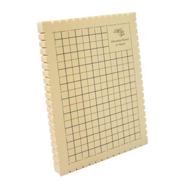 Imagem de oshhni Placa de macramê, placa de grades de projeto de macramê, leve, auxiliar de artesanato para trançar pulseiras para amantes de tricô, 19.1 X 26.6 Cm