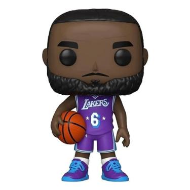 Imagem de Pop NBA Lakers Lebron James Purple Jersey Vinyl Figure