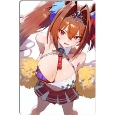 Imagem de DKLOWK Bikini Sexy Anime Girl Hot Metal Poster Placa de Decoração de Parede para Casa Bar Clube Quarto Banheiro Homem Caverna Otaku 30,5 x 40,6 cm