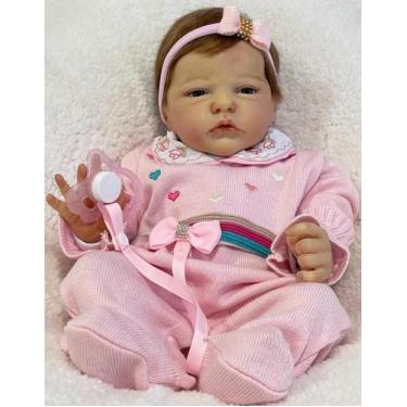 Imagem de Bebê Reborn Realista Recém Nascida Premium, Ultra Realista, Tecnica Av