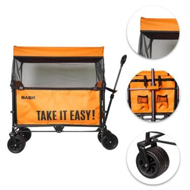 Imagem de Carrinho Para Carga  Dobrável Portátil Acampamento Multifuncional Prot