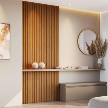 Imagem de Kit 2 Placas de Painel Ripado Milão 250cm X 58cm X 3,3mm (rende 2,9m²)