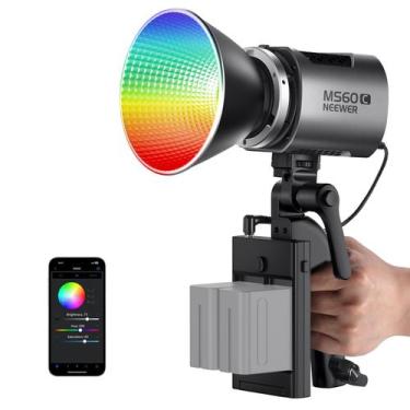 Imagem de Luz de vídeo LED NEEWER MS60C RGBWW 65W com controle de 2,4 G/APP
