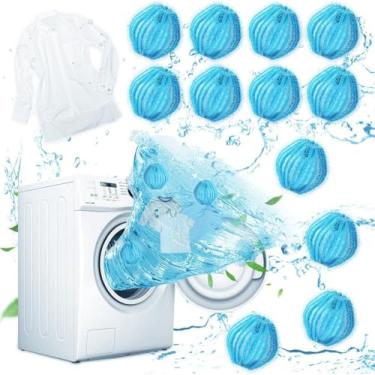 Imagem de Bolas reutilizáveis para remoção de pelos – apanhador de fiapos para máquina de lavar e secar – Solução doméstica fácil para remover pelos de animais de estimação, fiapos e pelos de roupas de cama