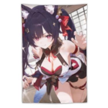 Imagem de LIEGBMEU Sexy Bikini Hot Anime Girl Tapeçaria 101.6 cm x 152.4 cm Interior Exterior Wall Quilt Art Decoração de Tapeçaria Caprichosa, AF017
