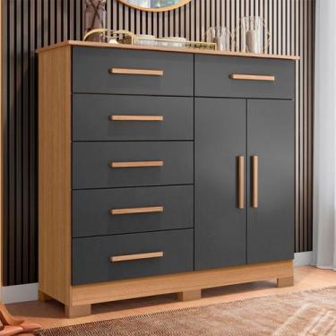 Imagem de Comoda albatroz xangai nature / titanium