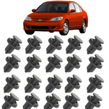 Imagem de 20 Presilha Grampo Para-choque Honda City Fit Crv Hrv Civic - SR