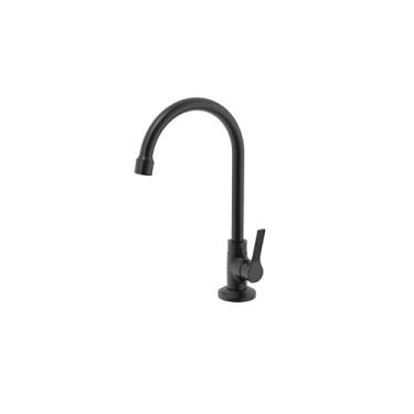 Imagem de Torneira para Lavatório de Bancada com 1/4 de Volta 1203 Linha Global Medic Preto Fosco Meber