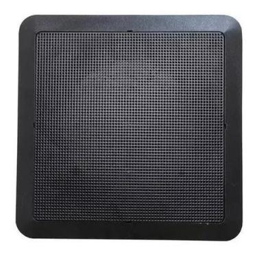 Imagem de Arandela Quadrada Preta 6 Polegadas Som Ambiente Teto Gesso Forro - Pe