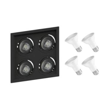 Imagem de Spot Embutir Recuado PAR20 + Lâmpada LED 6W 2700K E27 - SAVE ENERGY