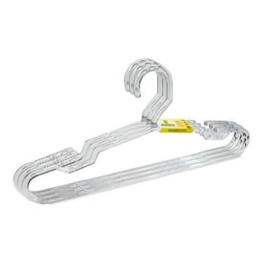 Imagem de Kit Cabide Com 3 Unidades Cristal Plus Size Plastserv