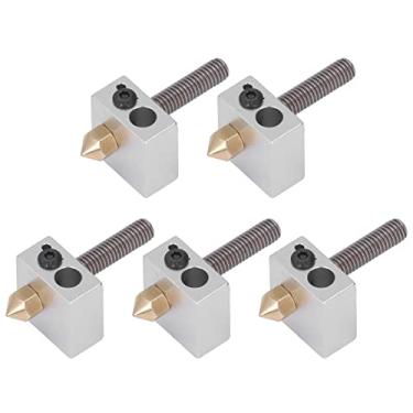 Imagem de Zhjvihx Impressora 3d HOVEND, Bloco Aquecedor DE Garganta do BICO Impressiona 3d HOVEND PEÇAS DE AÇO INOXIDÁVEL E LATÃO Para A8 A2 A8PLUS E10 E12 E16 Para 1,75 Mm PLA PLA