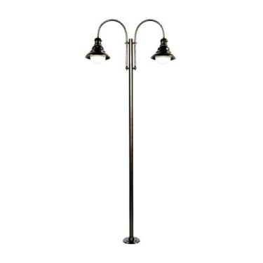 Imagem de Poste Colonial De Jardim Ipanema De Alumínio Fundido 265Cm - LUMINÁRIA