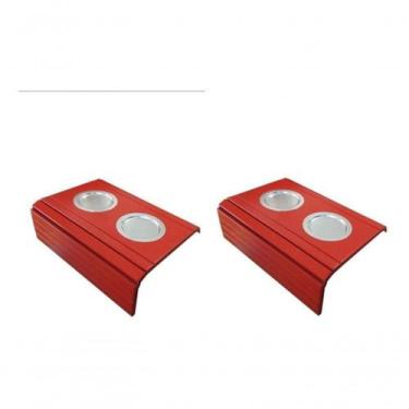 Imagem de Kit 02 Esteira Laqueada Sofá Vermelho - M A SORPREZO