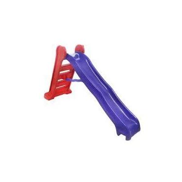 Imagem de Escorregador Grande Quatro Degrau - PlayTime, Azul, Vermelho