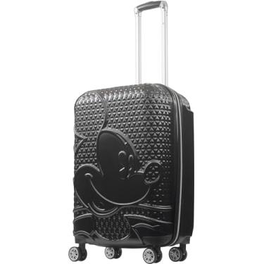 Imagem de FUL Disney Mickey Mouse Bagagem com rodinhas de 66 cm, mala rígida com rodas giratórias, preta