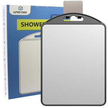 Imagem de Espelho de banho Aphuime-deluxe Fogless com gancho porta-navalhas