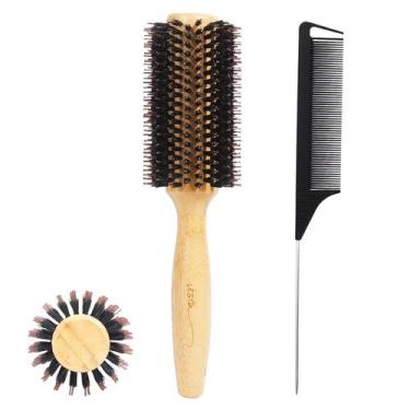 Imagem de Escova de cabelo Vista Round Boar Bristle Bamboo para mulheres