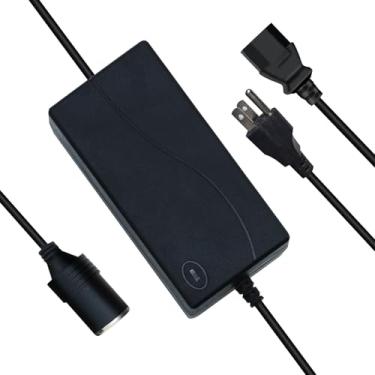 Imagem de JOVANT Adaptador de carro de 12 V a 110 V para tomada - conversor CA para CC com adaptador de isqueiro e tomada de três polos - Fonte de alimentação de 6A para máquina de carregamento, máquina de