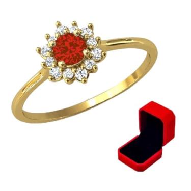 Imagem de Anel Formatura Direito Banhado a Ouro 18k Com Caixinha de Veludo Vermelha - Anel Formatura Vermelho também representa os cursos: Jornalismo, Comunicação, Técnico em Segurança do Trabalho (19)