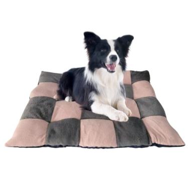 Imagem de Almofada Pet Colchonete Para Cachorro E Gato Grande 50x60 Linha Premium Confort(ROSA COM CINZA)