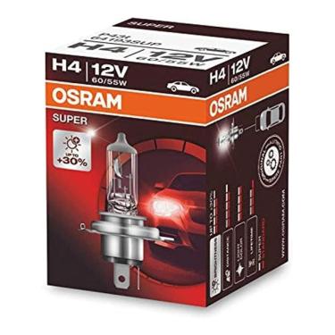 Imagem de Lâmpada Farol Osram H4 Super +30% Luz 60/55w 12v 3200K