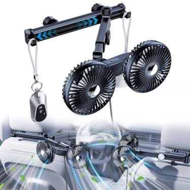 Imagem de NIFBANG Ventilador De Carro Para Crianças No Banco Traseiro, Refrigerador Assento Alimentado Por Usb Bebês [Vem Com Carregador] 360° Giratório, 3 Velocidades, Ventilação Resfriamento Ventiladores Si