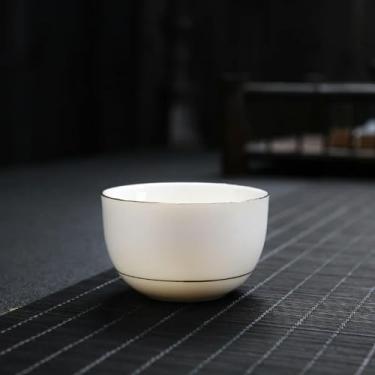 Imagem de Xícara de chá de porcelana Conjunto de chá Kung Fu Tigela de chá de cerâmica Copos criativos artesanais Pequeno copo de vinho Phnom Penh xícaras de chá presente