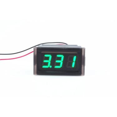 Imagem de Monitor à prova d'água KNACRO, 2 fios, DC 3,3 – 30V, 12V, 24V, 30V, medidor de voltagem, testador de voltagem automático, calibre elétrico, pequeno, voltímetro digital, verde, 0,52", tela de LED, 30-150v, Verde, DC 3.3-30V