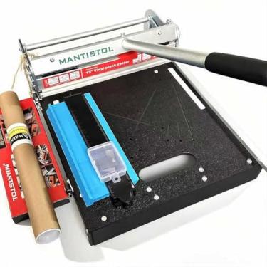 Imagem de Cortador de piso de vinil de núcleo rígido profissional de 33 cm com ferramentas de entalhe e lâmina extra, corta LVP, WPC, LVT, SPC, VCT, PVC para trabalhos complexos! Sem lascas, sem necessidade de