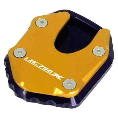 Imagem de BYYINGSUS Extensão de suporte de placa ampliadora de suporte lateral para pé de motocicleta compatível com NC750X NC 750X NC750 X/DCT 2021 2022 2023 (Nc750x dourado)