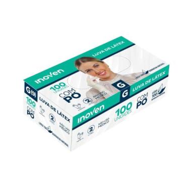 Imagem de Luva de Procedimentos com Pó CA 45332 G com 100 unidades Inoven