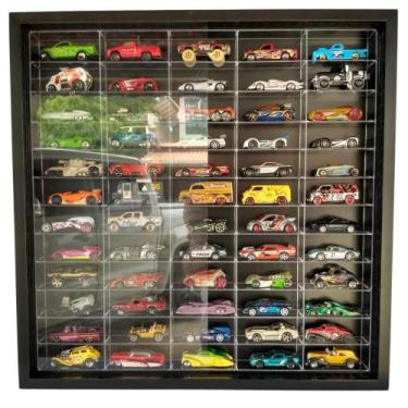 Imagem de Expositor Acrílico (60) - Escala 1:64 carrinhos Preto - cod 13013 - MA