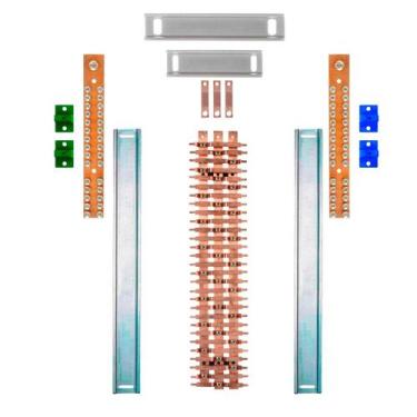 Imagem de Kit Barramento Trifásico 225A para 58 Circuitos - Zathura