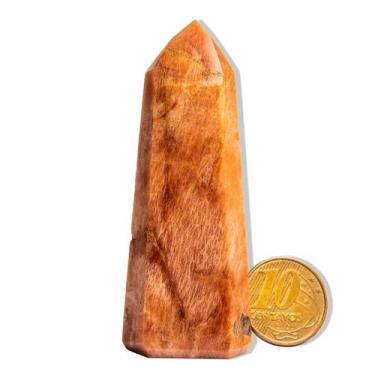 Imagem de Ponta Amazonita Rosa Pedra Natural 11 a 12cm 200-300g Tipo B - Cristai