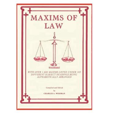 Imagem de Versão em inglês do livro Maxims of Law